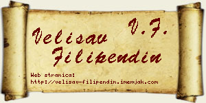 Velisav Filipendin vizit kartica
